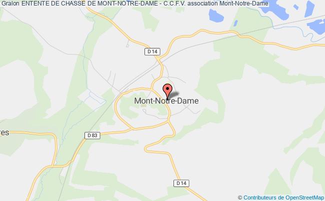 plan association Entente De Chasse De Mont-notre-dame - C.c.f.v. Mont-Notre-Dame