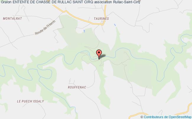 plan association Entente De Chasse De Rullac Saint Cirq Rullac-Saint-Cirq