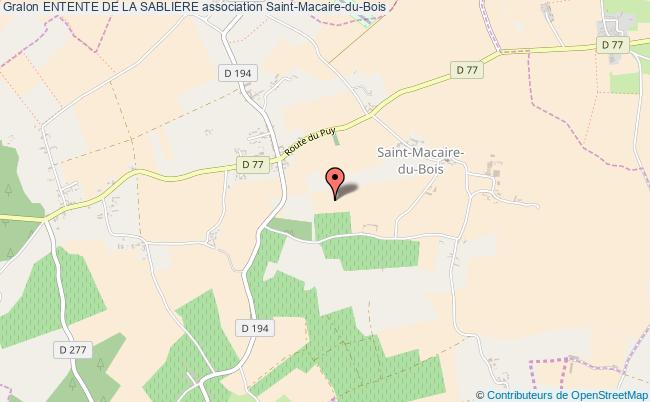 plan association Entente De La Sabliere Saint-Macaire-du-Bois