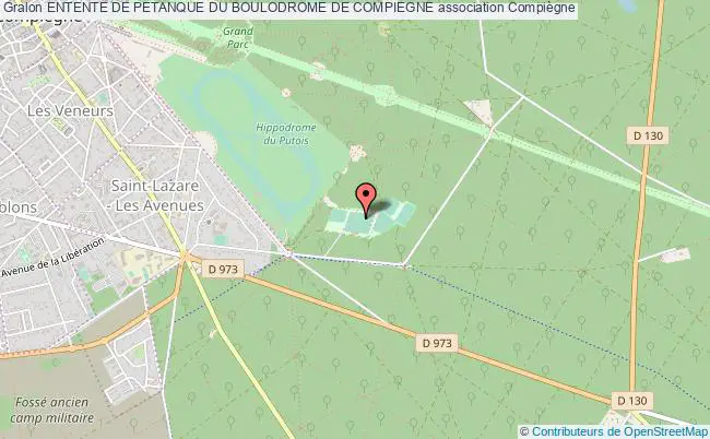plan association Entente De Petanque Du Boulodrome De Compiegne Compiègne