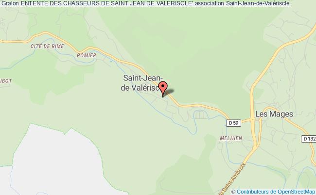 plan association Entente Des Chasseurs De Saint Jean De Valeriscle' Saint-Jean-de-Valériscle