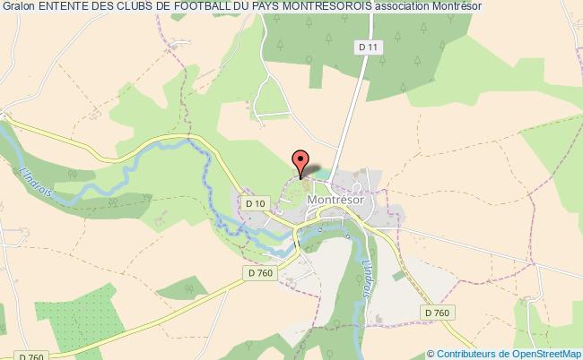 plan association Entente Des Clubs De Football Du Pays Montresorois 