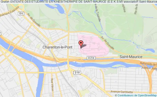 plan association Entente Des Etudiants En Kinesitherapie De Saint-maurice (e.e.k.s.m) Saint-Maurice