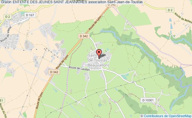 plan association Entente Des Jeunes Saint Jeannaires Saint-Jean-de-Touslas
