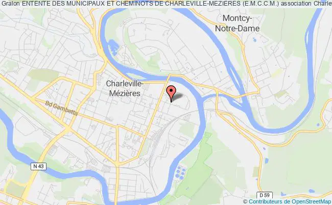 plan association Entente Des Municipaux Et Cheminots De Charleville-mezieres (e.m.c.c.m.) Charleville-Mézières