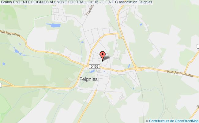plan association Entente Feignies Aulnoye Football Club - E F A F C Feignies