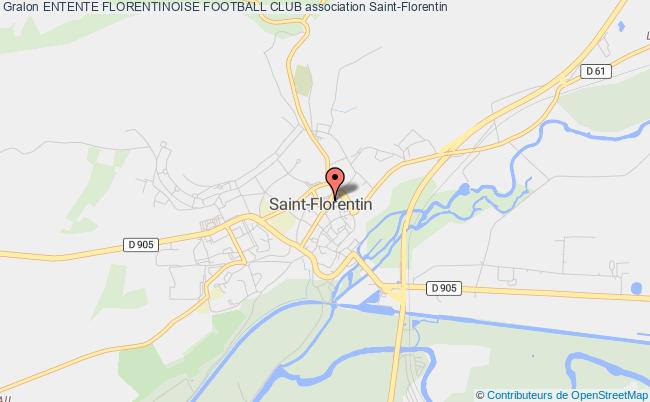 plan association Entente Florentinoise Football Club Saint-Florentin