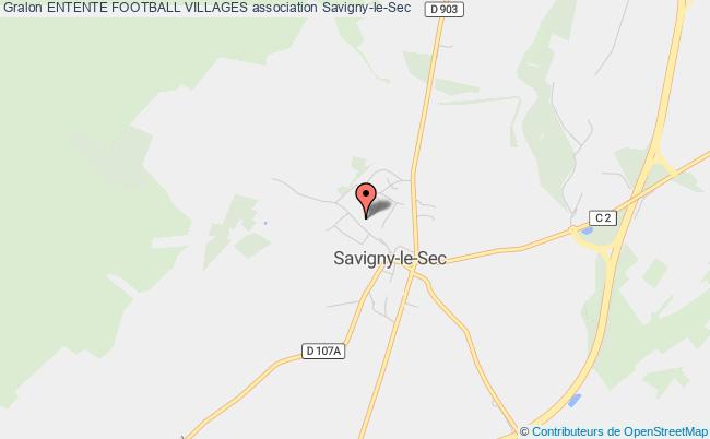 plan association Entente Football Villages Savigny-le-Sec