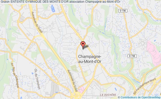 plan association Entente Gymnique Des Monts D'or Champagne-au-Mont-d'Or
