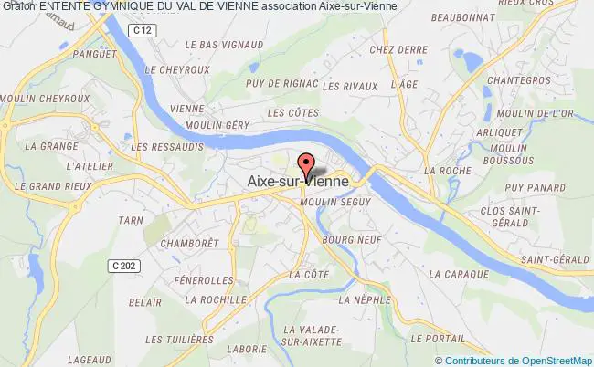 plan association Entente Gymnique Du Val De Vienne Aixe-sur-Vienne