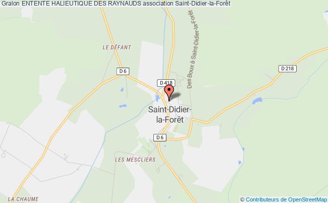 plan association Entente Halieutique Des Raynauds Saint-Didier-la-Forêt