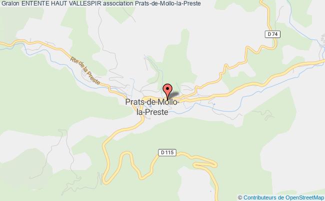 plan association Entente Haut Vallespir Prats-de-Mollo-la-Preste