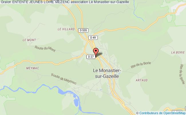 plan association Entente Jeunes Loire Mezenc Le Monastier-sur-Gazeille