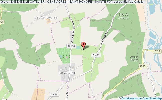 plan association Entente Le Catelier - Cent-acres - Saint-honore - Sainte-foy Le Catelier