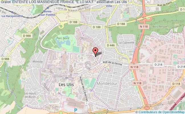 plan association Entente Log Massengue France "e.lo.ma.f." Les   Ulis