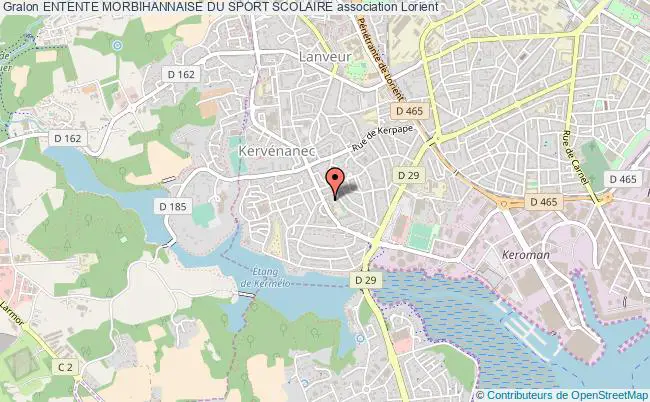 plan association Entente Morbihannaise Du Sport Scolaire Lorient