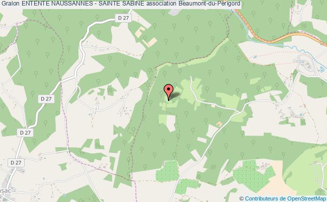 plan association Entente Naussannes - Sainte Sabine Sainte-Sabine-Born