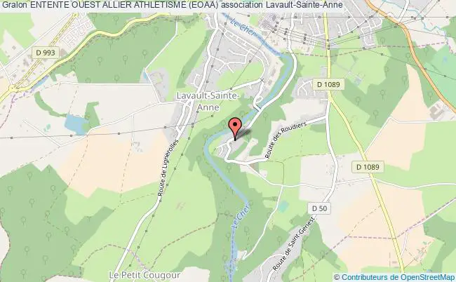plan association Entente Ouest Allier Athletisme (eoaa) Lavault-Sainte-Anne