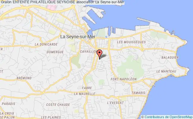 plan association Entente Philatelique Seynoise La    Seyne-sur-Mer