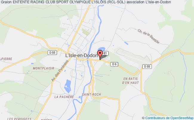 plan association Entente Racing Club Sport Olympique L'islois (rcl-sol) L'Isle-en-Dodon