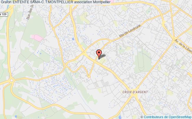 plan association Entente Sama-c.t.montpellier Montpellier