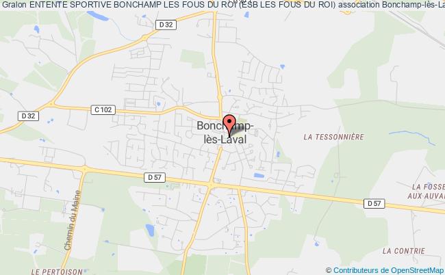 plan association Entente Sportive Bonchamp Les Fous Du Roi (esb Les Fous Du Roi) Bonchamp-lès-Laval