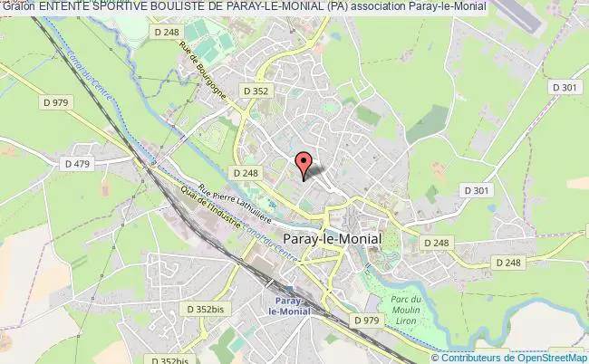 plan association Entente Sportive Bouliste De Paray-le-monial (pa) Paray-le-Monial