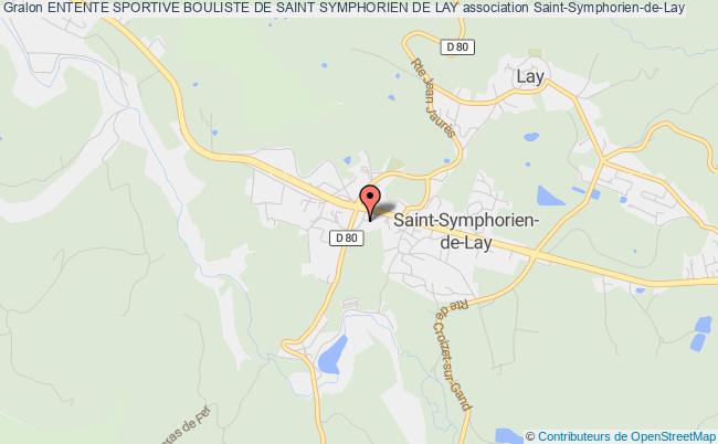 plan association Entente Sportive Bouliste De Saint Symphorien De Lay Saint-Symphorien-de-Lay