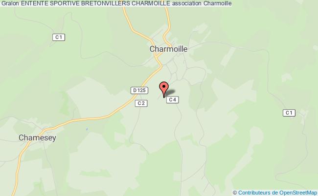 plan association Entente Sportive Bretonvillers Charmoille Charmoille