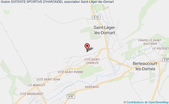 plan association Entente Sportive D'harondel Saint-Léger-lès-Domart