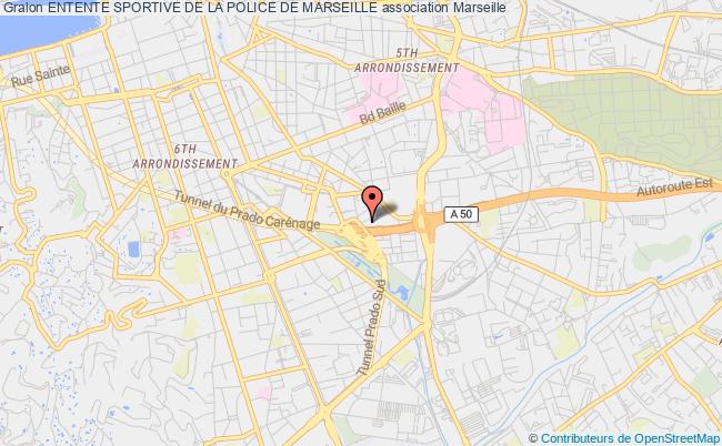 plan association Entente Sportive De La Police De Marseille Marseille cedex 02