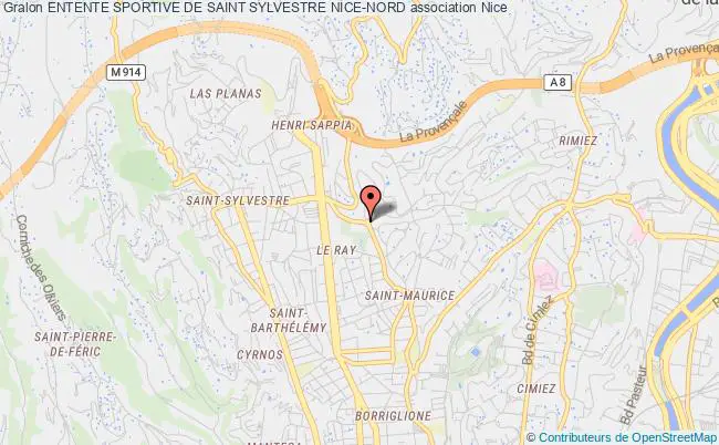 plan association Entente Sportive De Saint Sylvestre Nice-nord Nice