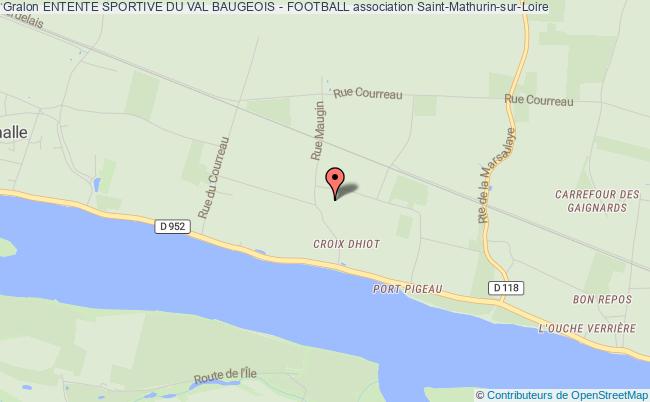 plan association Entente Sportive Du Val Baugeois - Football Loire-Authion
