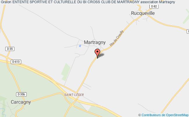 plan association Entente Sportive Et Culturelle Du Bi Cross Club De Martragny Martragny