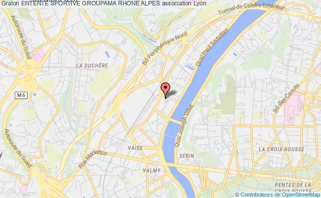 plan association Entente Sportive Groupama Rhone Alpes Lyon 9e Arrondissement