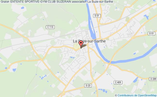 plan association Entente Sportive-gym Club Suzerain La    Suze-sur-Sarthe