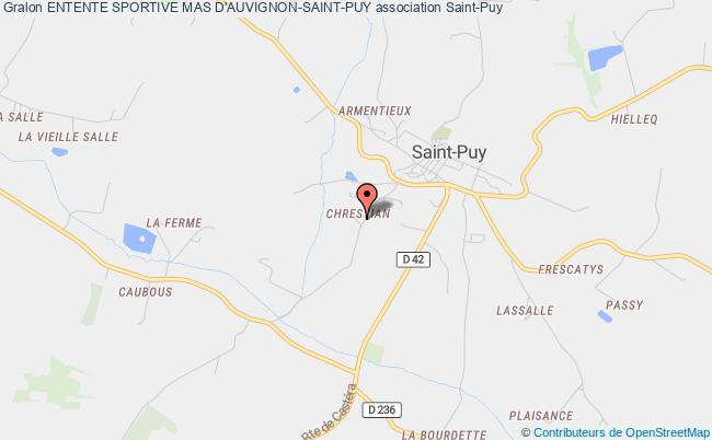 plan association Entente Sportive Mas D'auvignon-saint-puy Saint-Puy