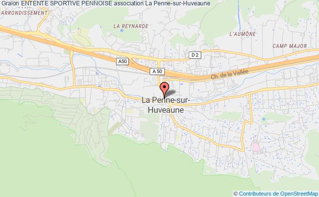 plan association Entente Sportive Pennoise La Penne-sur-Huveaune