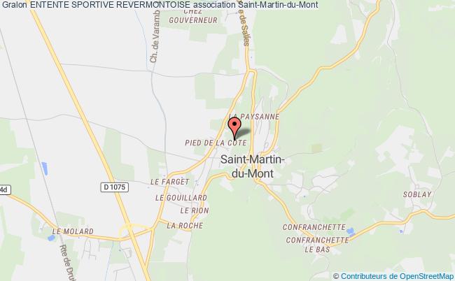 plan association Entente Sportive Revermontoise Saint-Martin-du-Mont
