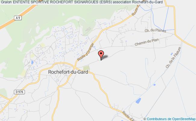plan association Entente Sportive Rochefort Signargues (esrs) Rochefort-du-Gard