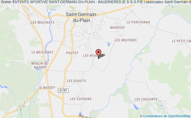 plan association Entente Sportive Saint-germain-du-plain - Baudrieres (e.s.s.g.p.b.) Saint-Germain-du-Plain