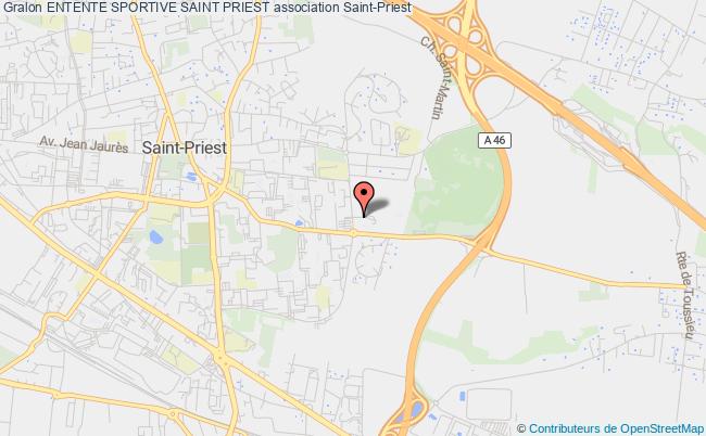 plan association Entente Sportive Saint Priest Saint-Priest