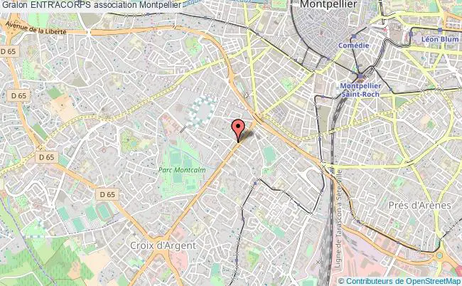 plan association Entr'acorps Montpellier
