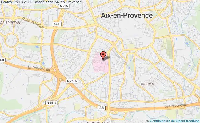 plan association Entr Acte Aix-en-Provence