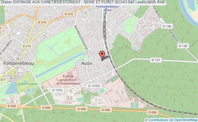 plan association Entraide Aux Chretiens D'orient - Seine Et Foret (echo-s&f) Avon