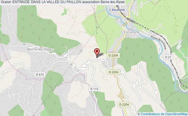 plan association Entraide Dans La VallÉe Du Paillon Berre-les-Alpes