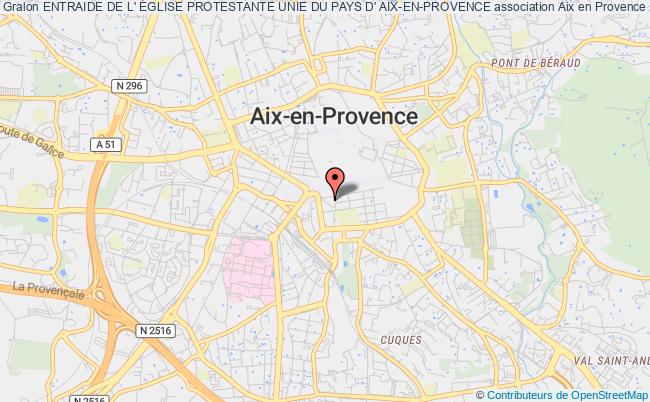 plan association Entraide De L' Église Protestante Unie Du Pays D' Aix-en-provence Aix-en-Provence