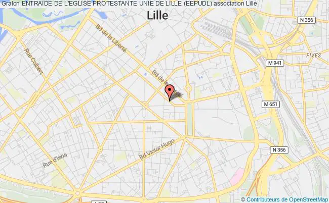 plan association Entraide De L'eglise Protestante Unie De Lille (eepudl) Lille