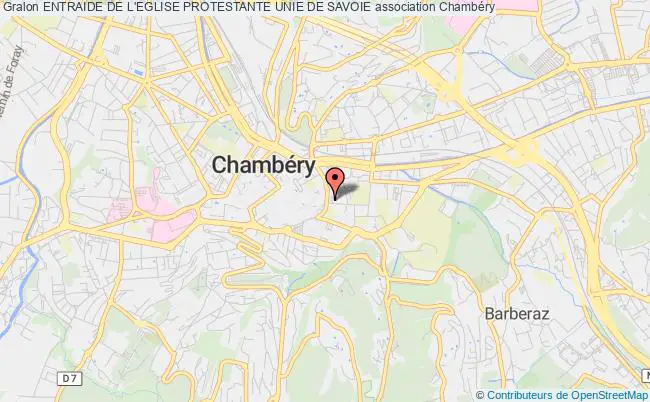 plan association Entraide De L'eglise Protestante Unie De Savoie Chambéry