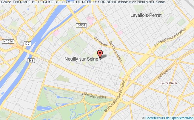 plan association Entraide De L'eglise Reformee De Neuilly Sur Seine Neuilly-sur-Seine